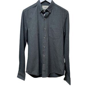 WRK The Reworked Shirt Small Modern Long Sleeve Button up Gray NWT
